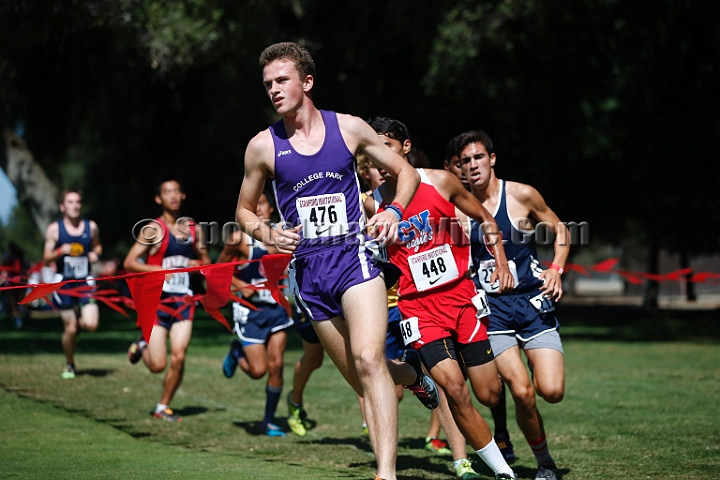2014StanfordD2Boys-041.JPG - D2 boys race at the Stanford Invitational, September 27, Stanford Golf Course, Stanford, California.